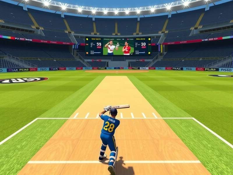 VR Cricket Arena multiplayer match screenshot